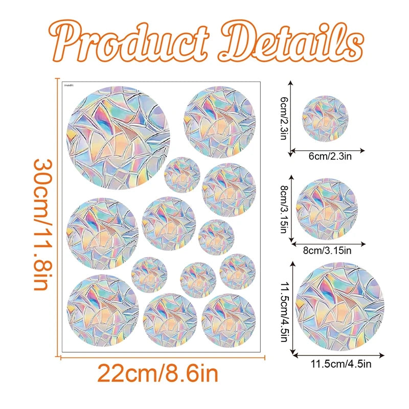 Rainbow Suncatcher Stickers